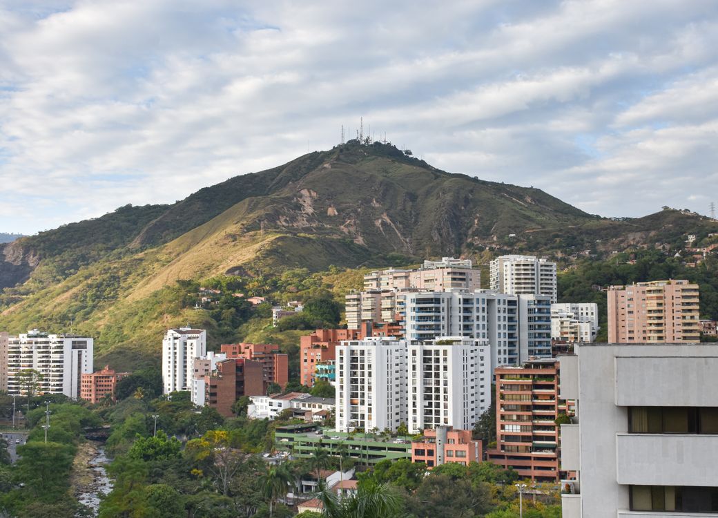 Cali and the western hills, Colombia