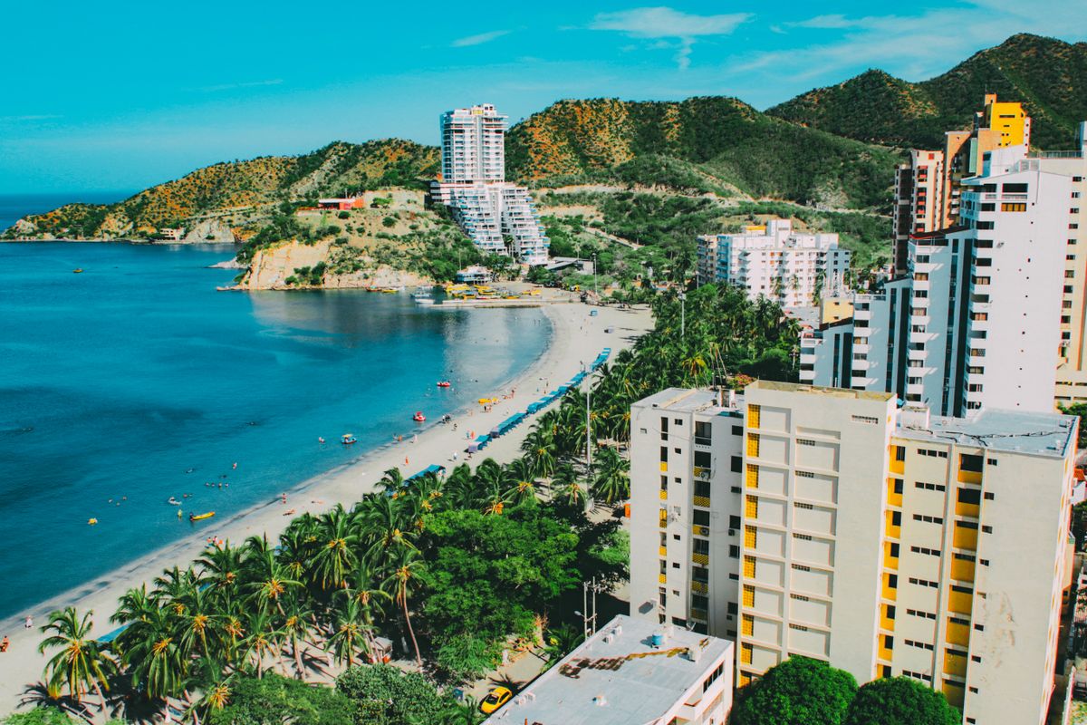 Santa Marta beachfront, Colombia