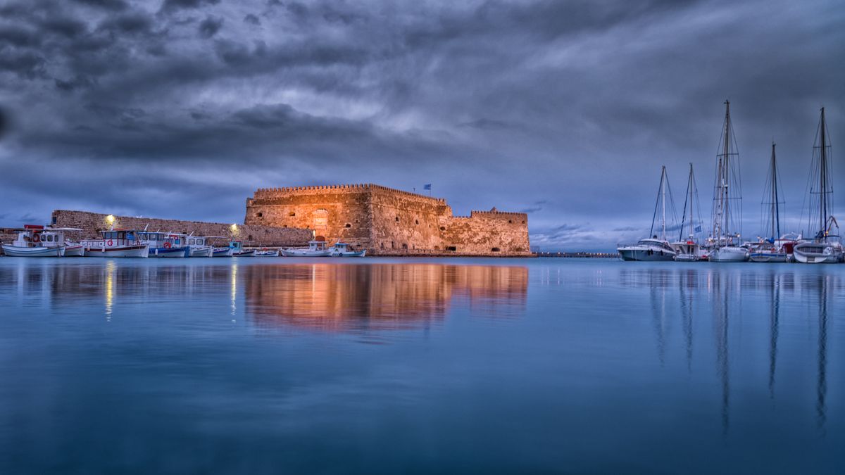 The Venetian fortress (Koules) in Heraklion harbour, Crete
