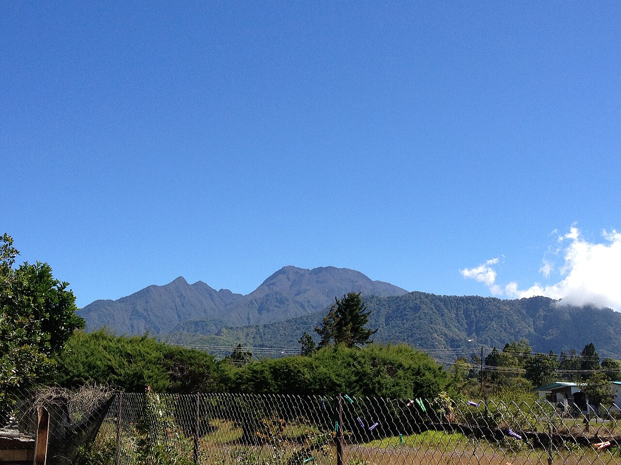 Volcán Barú as seen from the town of Volcán